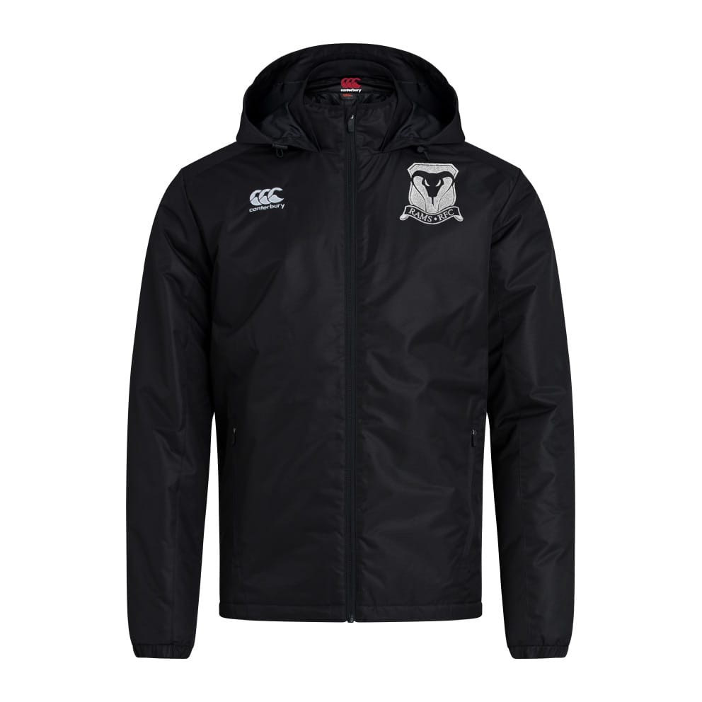 RAMS Club Stadium Jacket Black - Rams Rugby