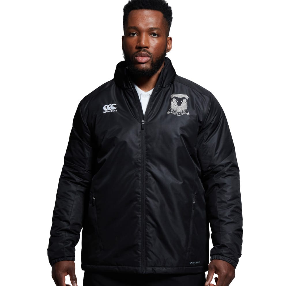 RAMS Club Stadium Jacket Black - Rams Rugby